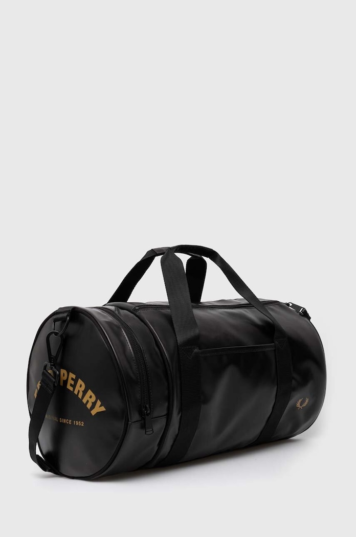 Fred Perry Taška Fred Perry Tonal Classic Barrel Bag L7260.774 čierna AA00