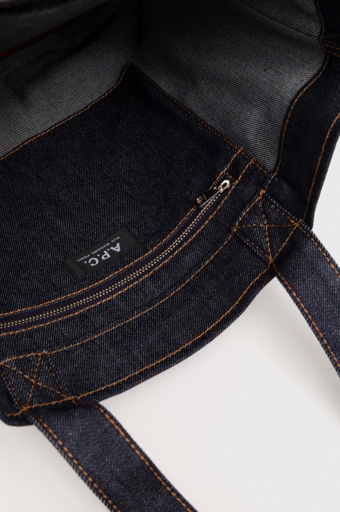 Τσάντα A.P.C. tote axel CODDP.M61444.IAK καφέ
