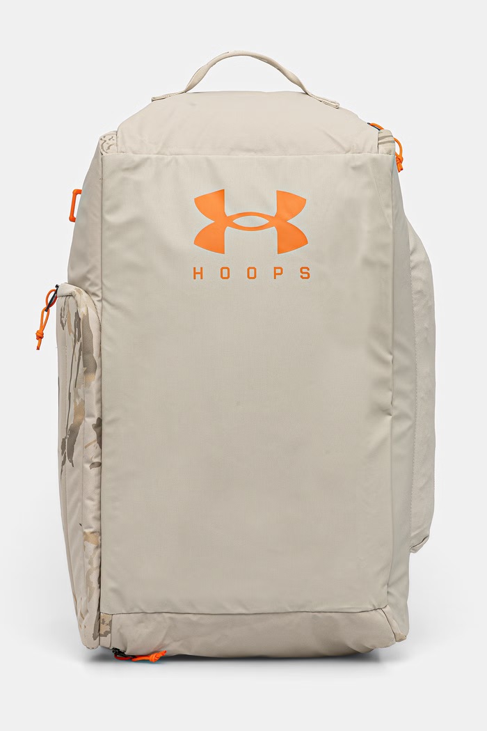 Under Armour geantă sport Contain Duo Medium incape in A4 bej 1381919