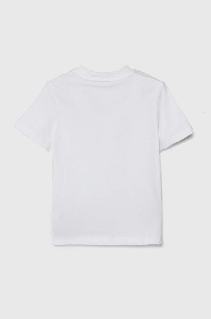 Detské bavlnené tričko Calvin Klein Jeans IU0IU00543.104.116.PPYH biela SS26