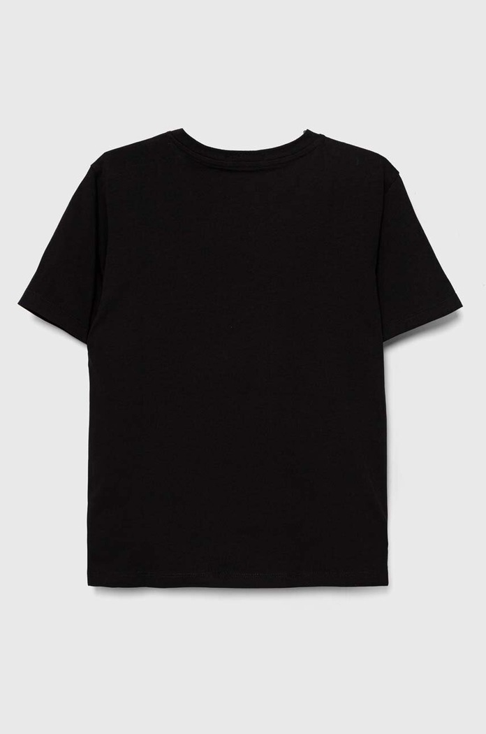 Детска памучна тениска Calvin Klein Jeans IU0IU00543.128.176.PPYH черен SS26