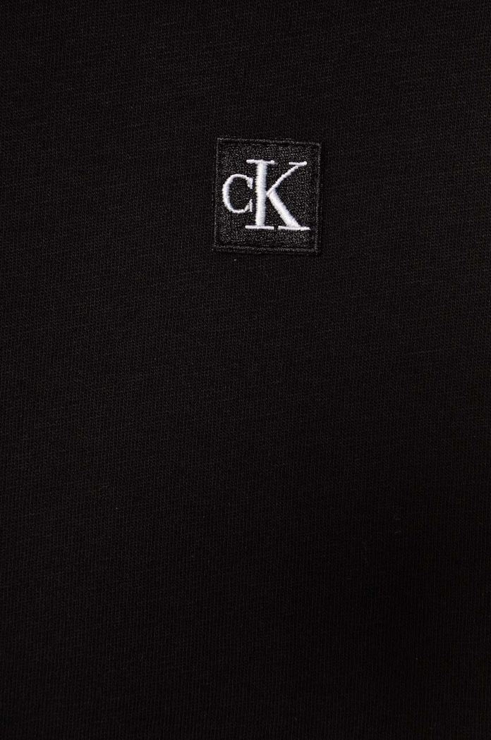 Момче Детска памучна тениска Calvin Klein Jeans IU0IU00543.128.176.PPYH черен