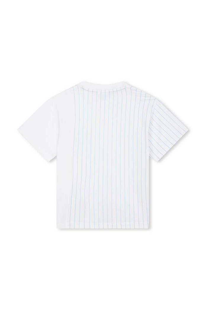 Dětské bavlněné tričko BOSS J50720.162.174 bílá SS24