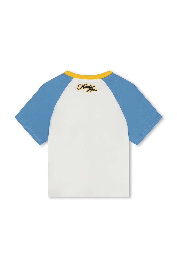 CHLAPEC Dětské bavlněné tričko Kenzo Kids K60355. bílá
