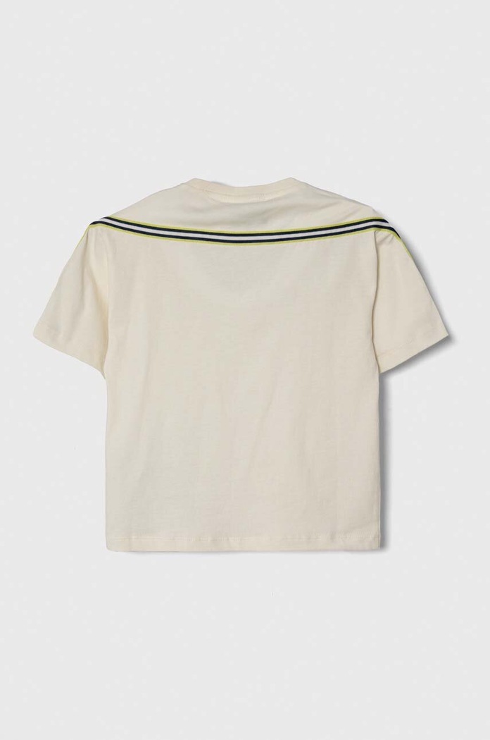 Детска памучна тениска Emporio Armani 3D4TJE.4J5UZ бежов SS24