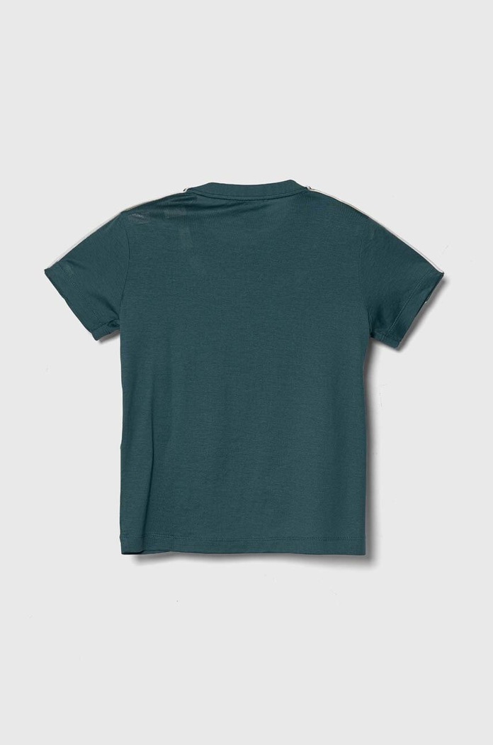 Emporio Armani t-shirt bawełniany 3D4TD3.1JUVZ turkusowy SS24