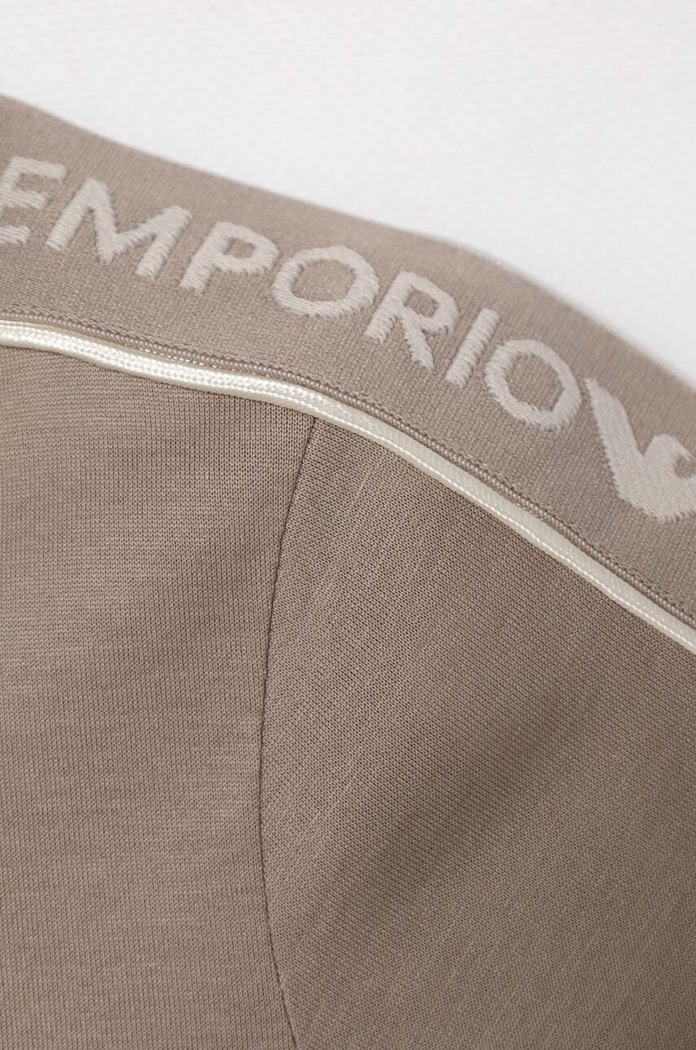Chłopiec Emporio Armani t-shirt bawełniany 3D4TD3.1JUVZ brązowy