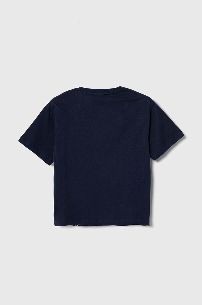 Emporio Armani t-shirt bawełniany dziecięcy 3D4TJ4.4J5UZ niebieski SS24