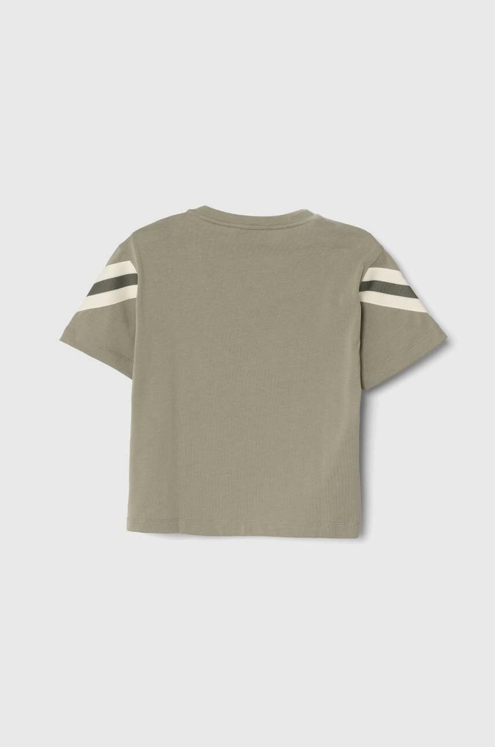 Emporio Armani t-shirt bawełniany dziecięcy 3D4TJ8.1JWZZ zielony SS24