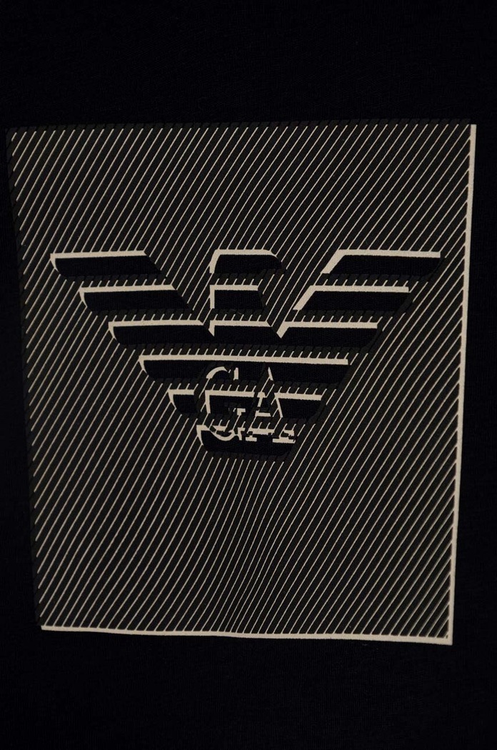 Fiú Emporio Armani baba pamut póló 3DHTJR.3J51Z fekete