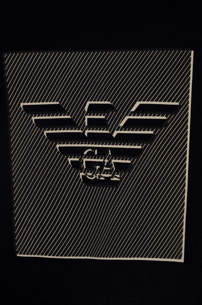 Fiú Emporio Armani baba pamut póló 3DHTJR.3J51Z fekete