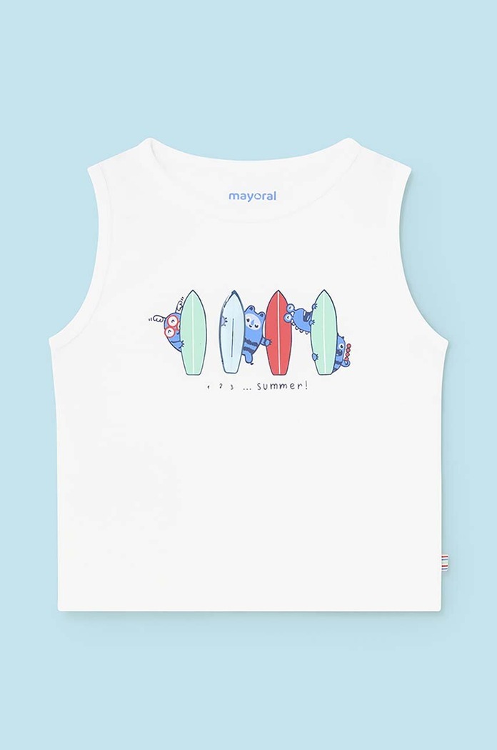 Mayoral top niemowlęcy z elastanem zielony 1036.3D.Baby.PPYH