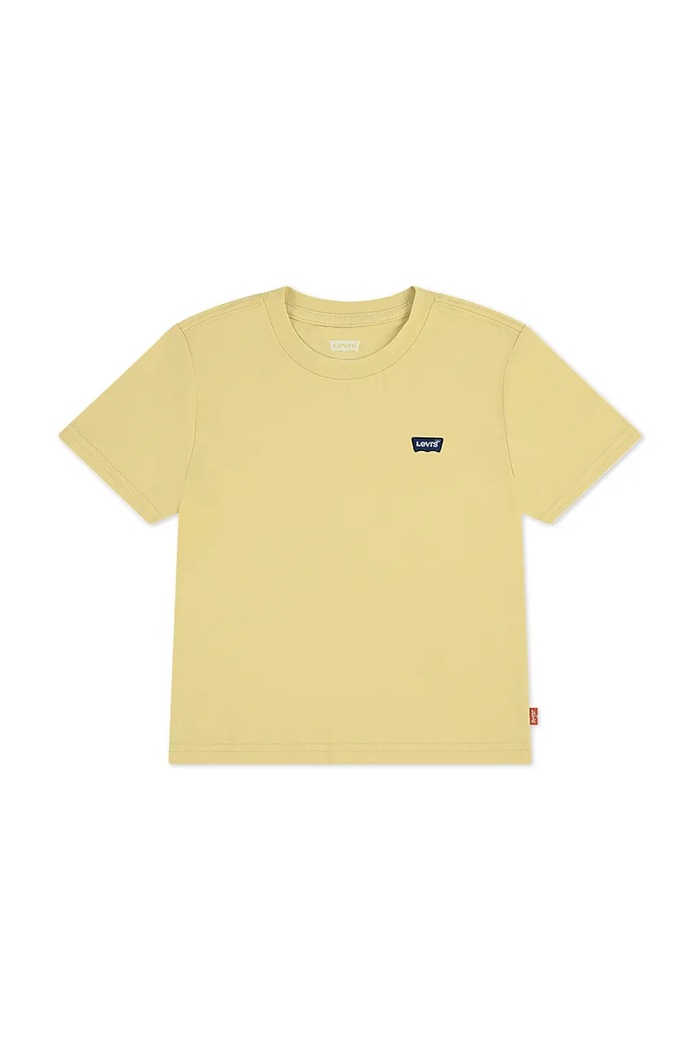 Levi's tricou de bumbac pentru copii LVB BATWING CHEST HIT uni galben 8EA100