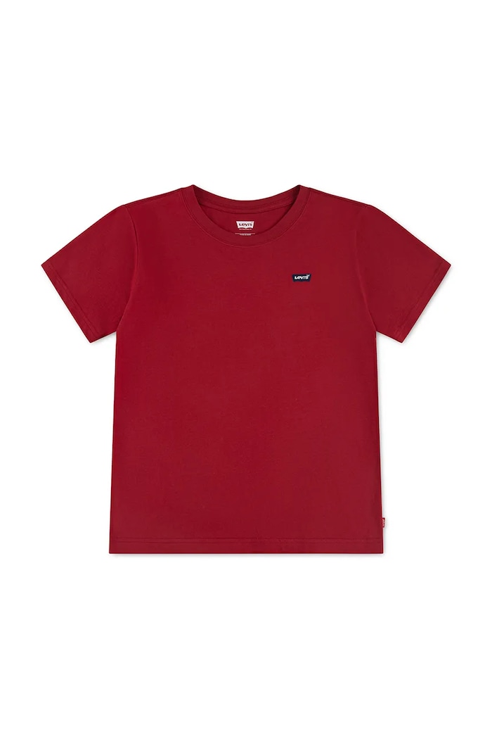 Levi's T-shirt basic dziecięcy bawełniany LVB BATWING CHEST HIT czerwony 8EA100
