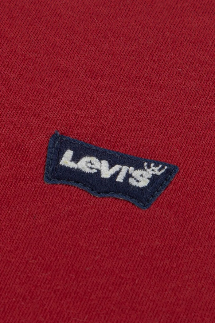 Chłopiec Levi's T-shirt basic dziecięcy bawełniany LVB BATWING CHEST HIT 8EA100 czerwony
