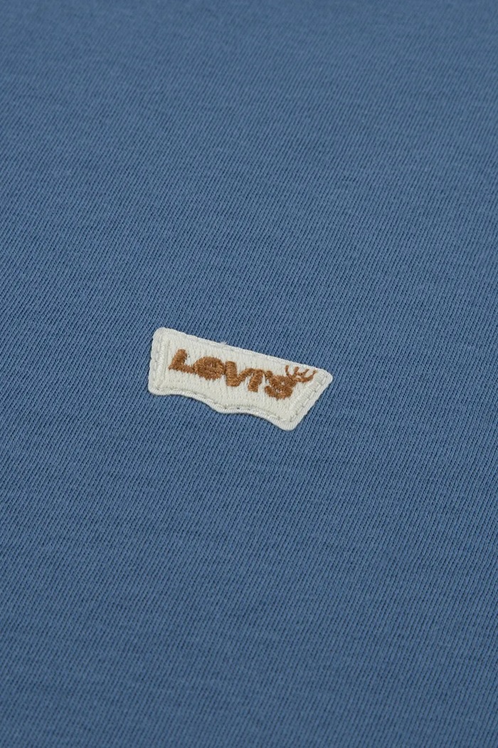 Băieți Levi's Tricou basic pentru copii din bumbac LVB BATWING CHEST HIT 9EA100 albastru