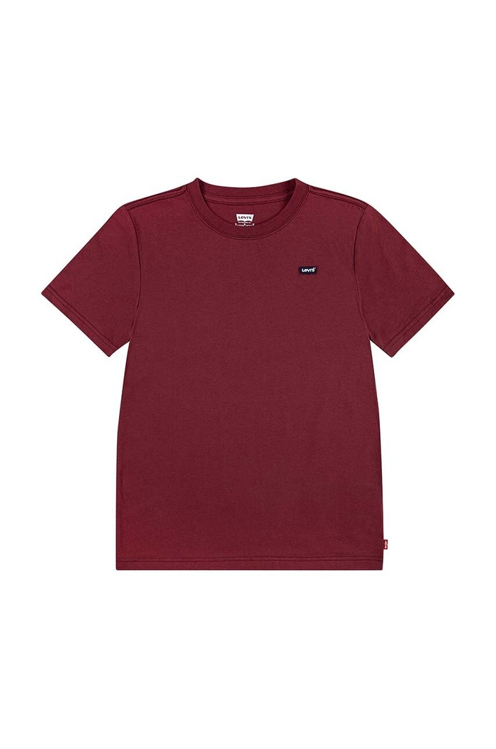 Levi's t-shirt bawełniany dziecięcy bawełna bordowy 9EA100
