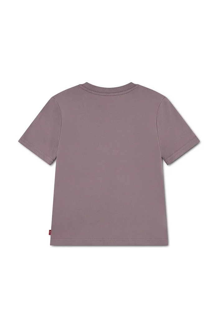 Levi's T-shirt basic dziecięcy bawełniany LVB BATWING CHEST HIT 9EA100 fioletowy SS26