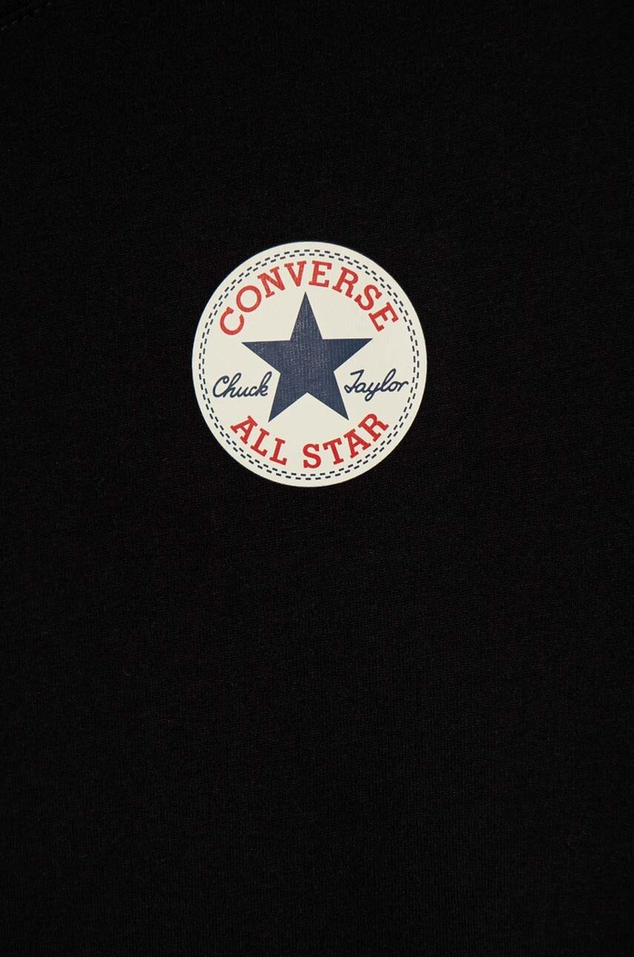 Chłopiec Converse t-shirt bawełniany dziecięcy 9C9506 czarny