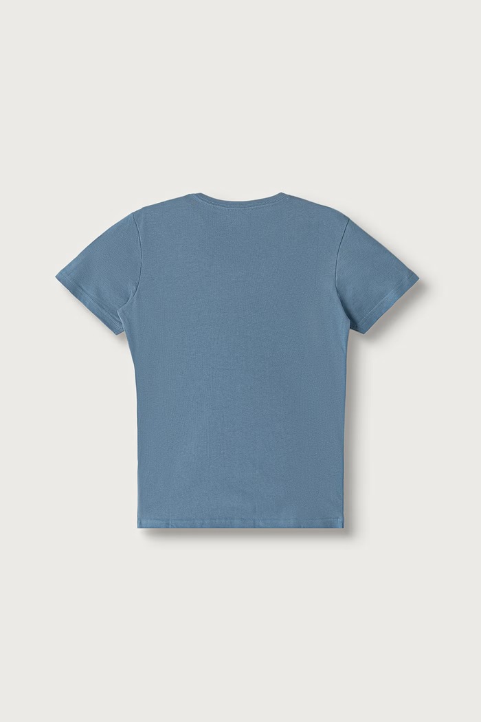 Quiksilver T-shirt dziecięcy bawełniany RIDTODAYSSYTH EQBZT04726 niebieski SS24