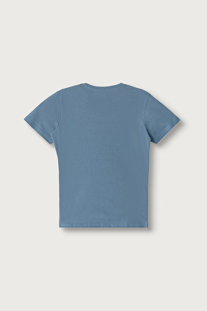 Quiksilver T-shirt dziecięcy bawełniany RIDTODAYSSYTH EQBZT04726 niebieski SS24