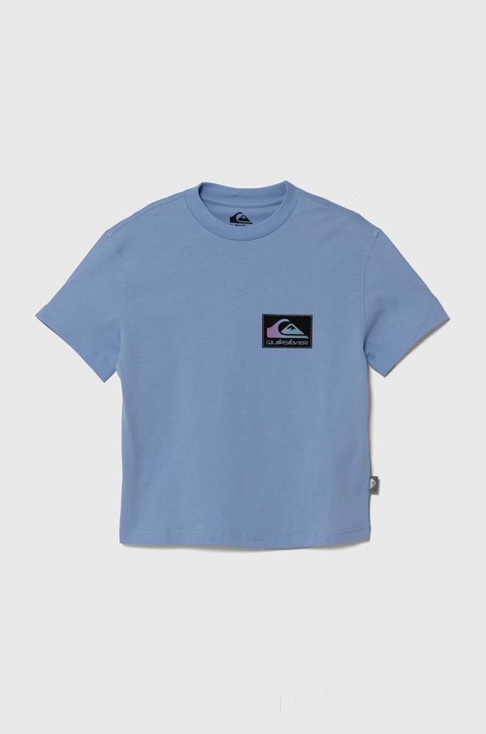 Quiksilver tricou de bumbac pentru copii BACKFLASHSSYTH print albastru EQBZT04706