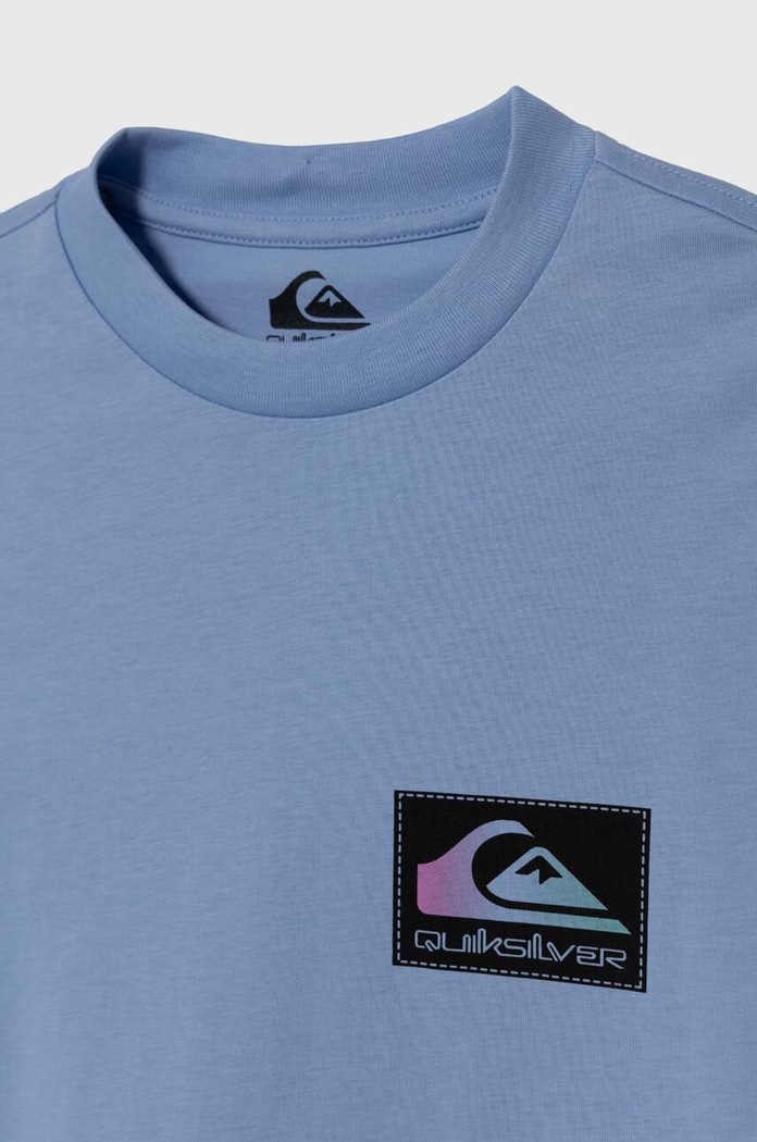 Băieți Quiksilver tricou de bumbac pentru copii BACKFLASHSSYTH EQBZT04706 albastru