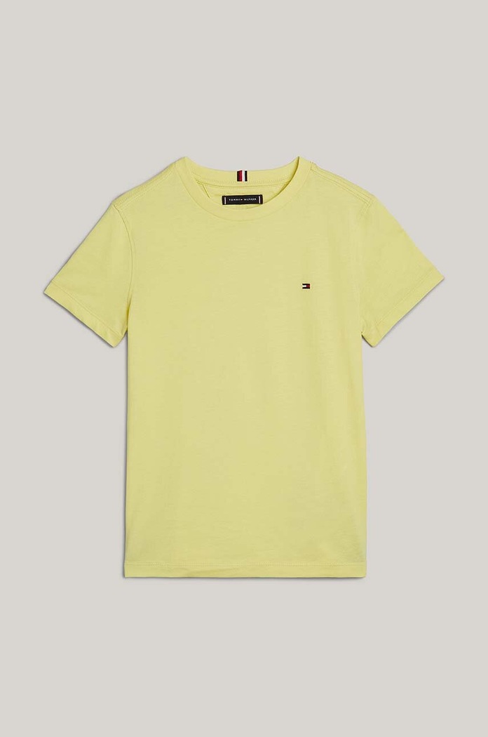 Dětské bavlněné tričko Tommy Hilfiger KB0KB06879.74.122.PPYH žlutá SS24