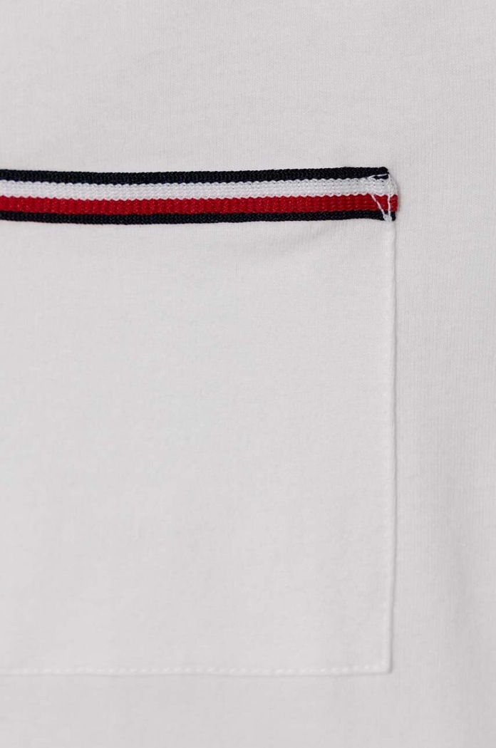 Αγορίστικα Παιδικό βαμβακερό μπλουζάκι Tommy Hilfiger KB0KB08817.128.176.PPYH λευκό