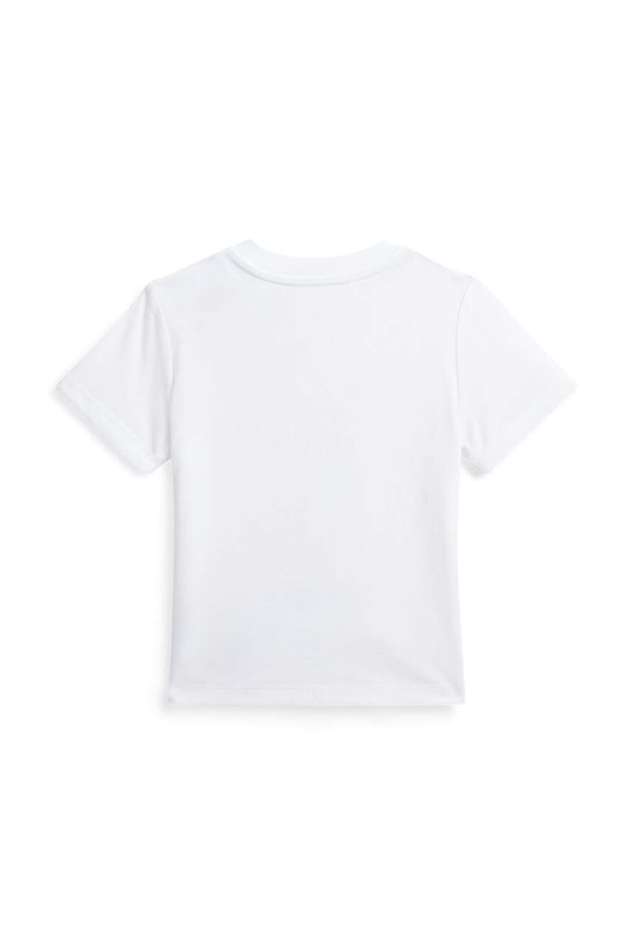 Μωρό βαμβακερό μπλουζάκι Polo Ralph Lauren 320853828034 λευκό AW24