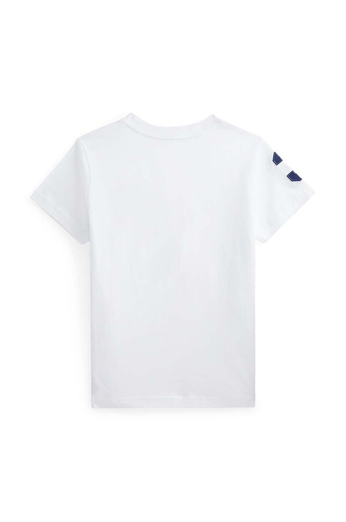 Detské bavlnené tričko Polo Ralph Lauren 322832907037 biela AW24
