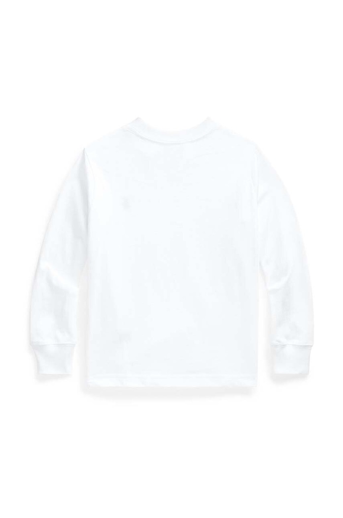 Dětská bavlněná košile s dlouhým rukávem Polo Ralph Lauren 322843804004 bílá AW24