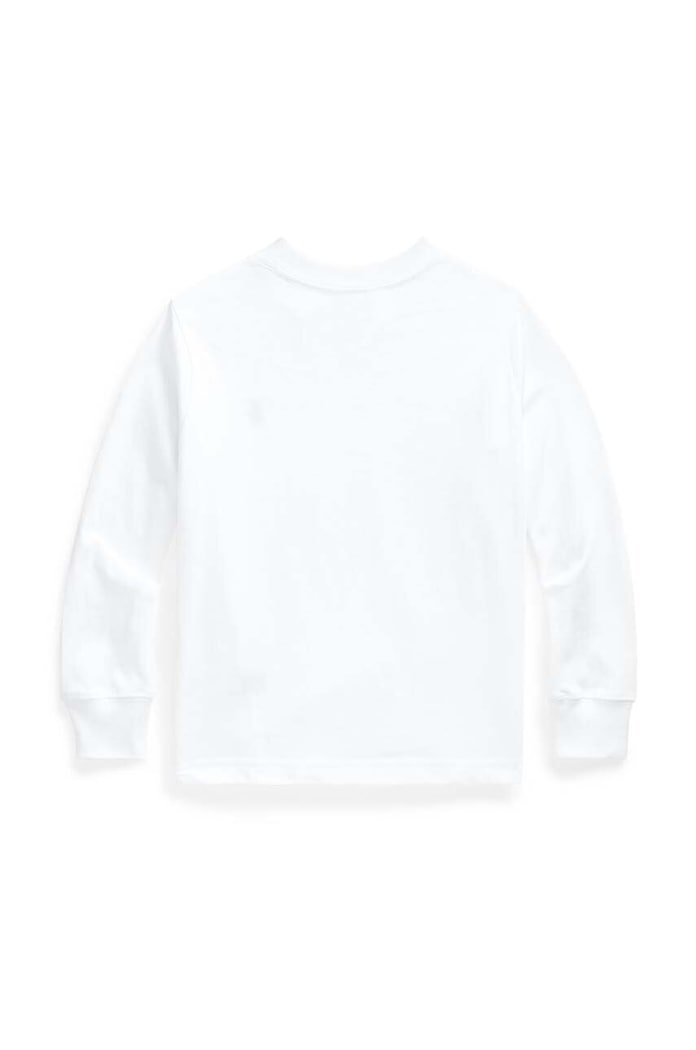 Dětská bavlněná košile s dlouhým rukávem Polo Ralph Lauren 322843804004 bílá AW24