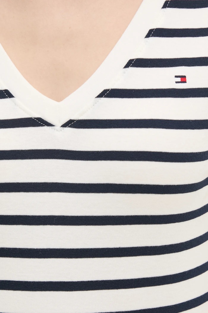 Tommy Hilfiger tricou pentru femei din bumbac WW0WW40584 alb