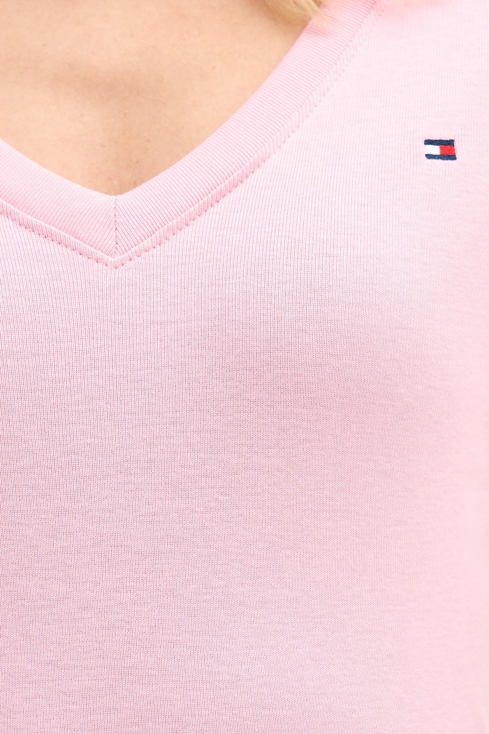 Tommy Hilfiger Tričko dámske bavlnené WW0WW40584 ružová