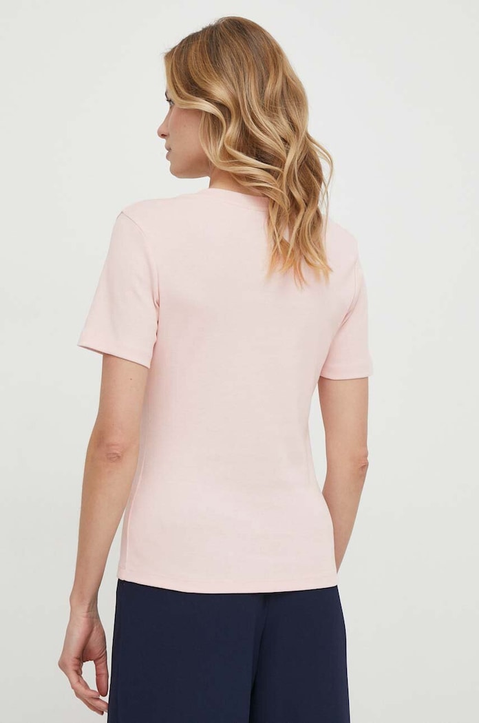 Tommy Hilfiger tricou pentru femei din bumbac WW0WW40584 roz AA00