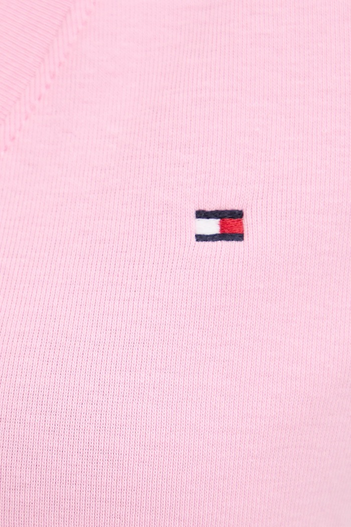 Tommy Hilfiger tričko dámske bavlnené ružová WW0WW40584