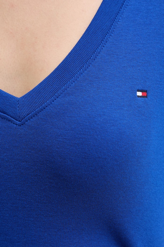 Tommy Hilfiger tričko dámske bavlnené WW0WW40584 modrá