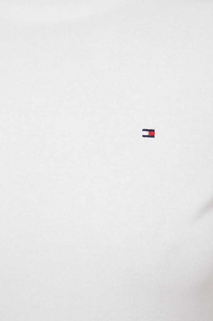 Bavlněné tričko Tommy Hilfiger WW0WW40586 bílá