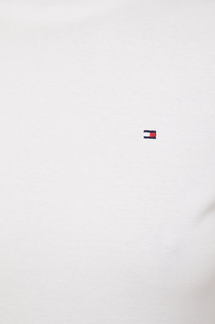 Bavlněné tričko Tommy Hilfiger WW0WW40586 bílá