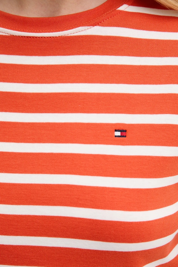 Tommy Hilfiger tričko dámske bavlnené oranžová WW0WW40587