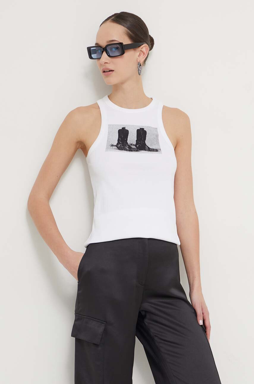 Top HUGO slim bílá 50508634