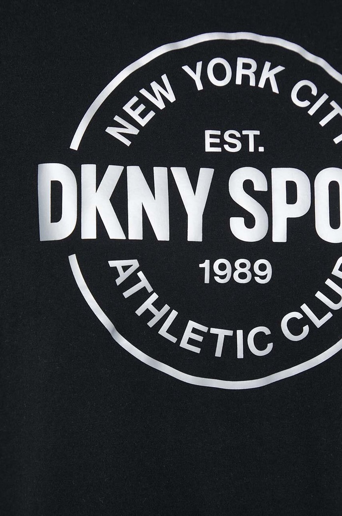 Pamučna majica Dkny crna DP3T9563