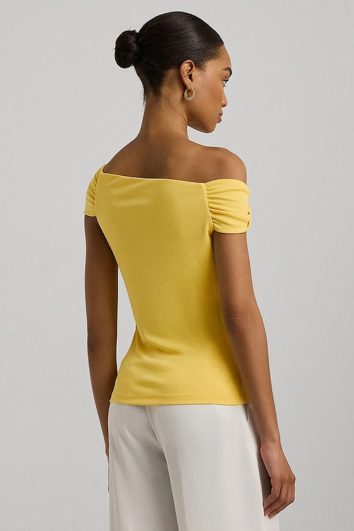Blúzka Lauren Ralph Lauren 200925745 žltá SS24