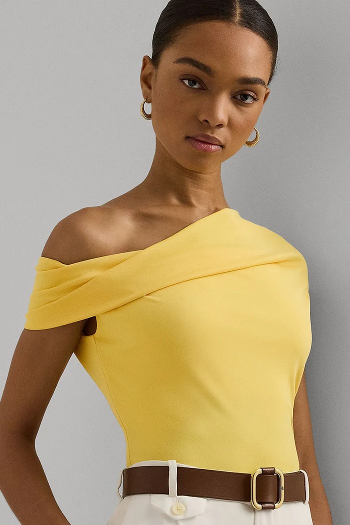 Blúzka Lauren Ralph Lauren žltá 200925745