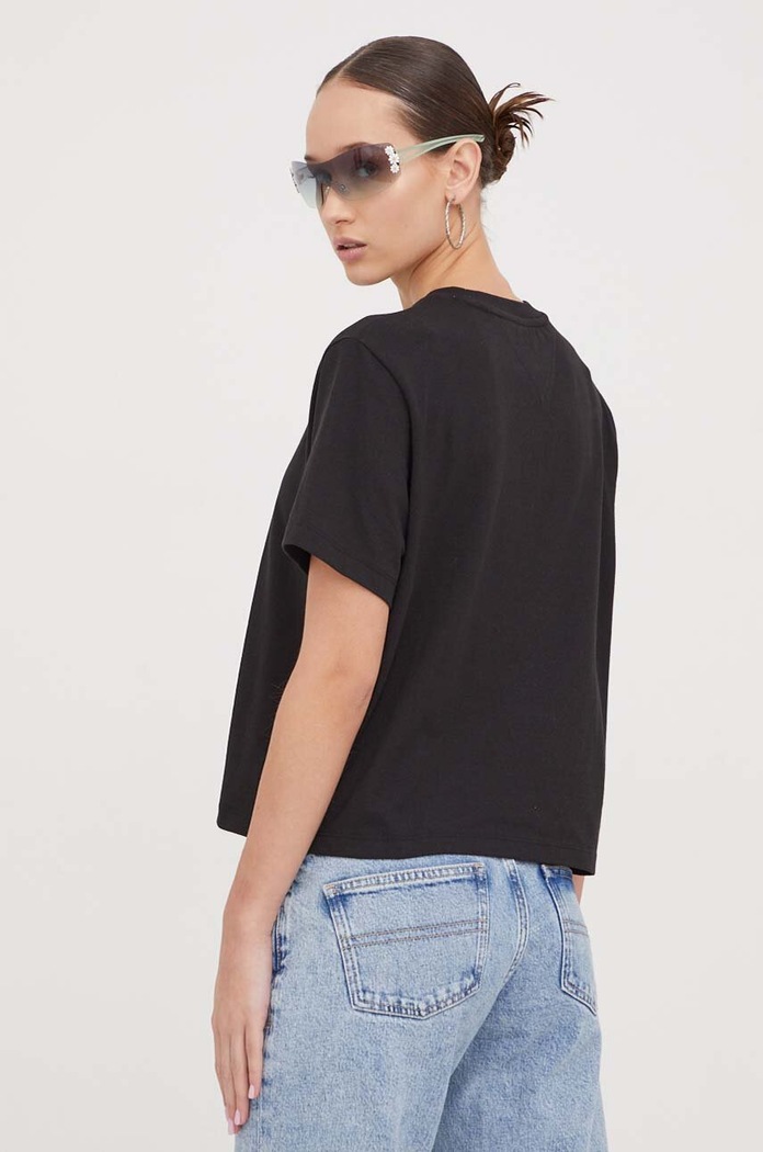 Oblečení Tričko Tommy Jeans DW0DW17391 černá