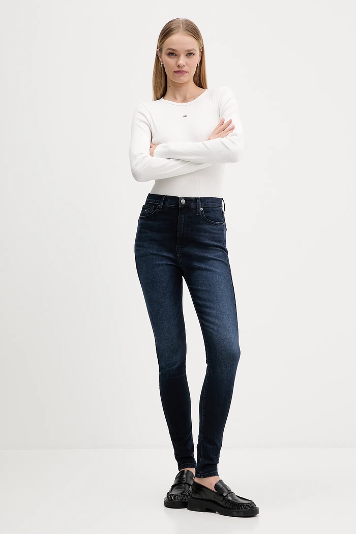 Îmbrăcăminte Tommy Jeans longsleeve 2-pack DW0DW17716 bleumarin