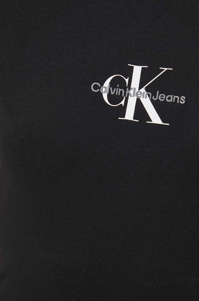 Bavlněné tričko Calvin Klein Jeans černá J20J222564