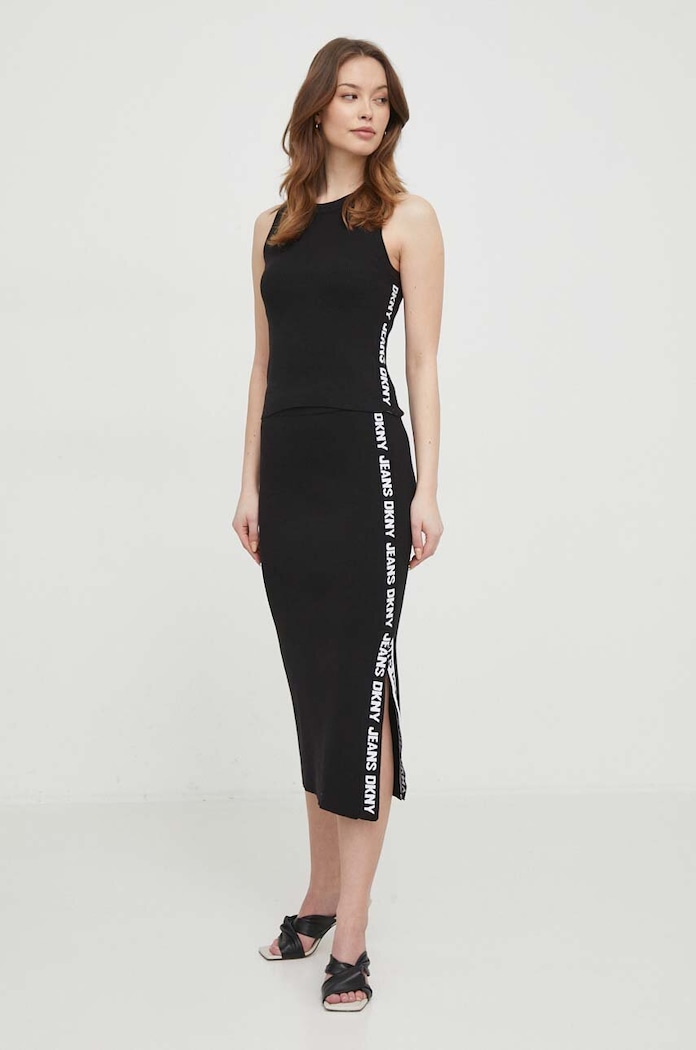 Топ Dkny DJ4R0115 черен SS25