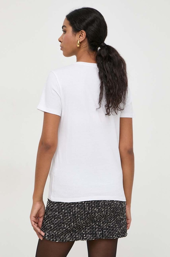 Odzież Patrizia Pepe t-shirt bawełniany 8M1599.J043 biały